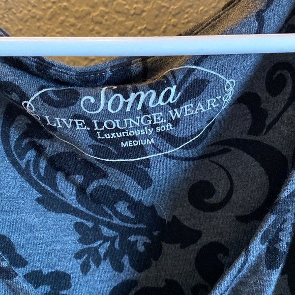 Soma Gray and Black Lounge Dress - Picture 2 of 5